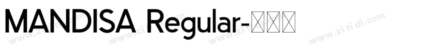 MANDISA Regular字体转换